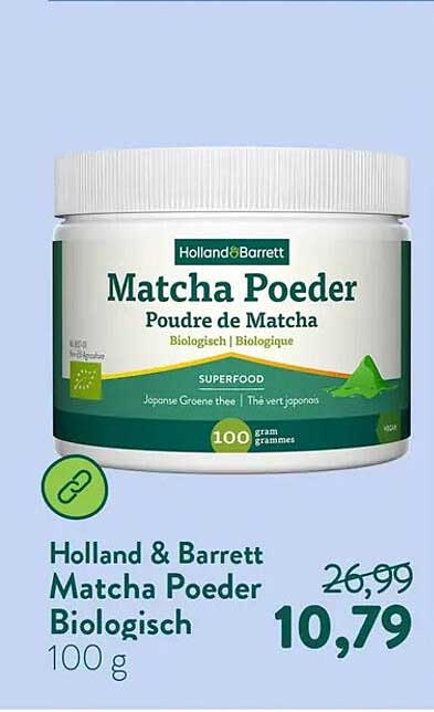 Holland & Barrett Matcha Poeder Biologisch 100 g