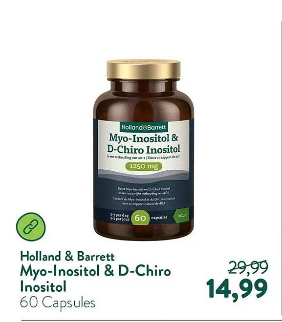Holland & Barrett Myo-Inositol & D-Chiro Inositol 60 Capsules