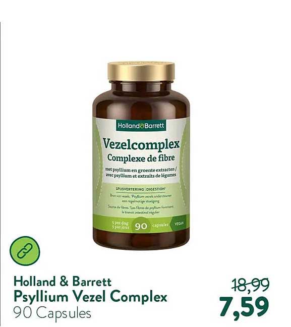 Holland & Barrett Psyllium Vezel Complex 90 Capsules