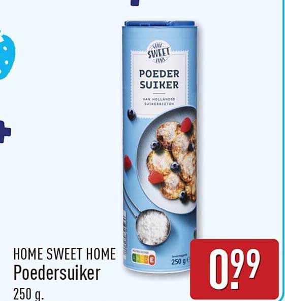 Home Sweet Home Poedersuiker 250 g.