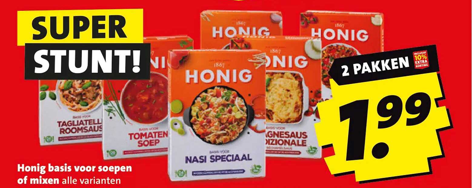 Honig basis voor soepen of mixen alle varianten