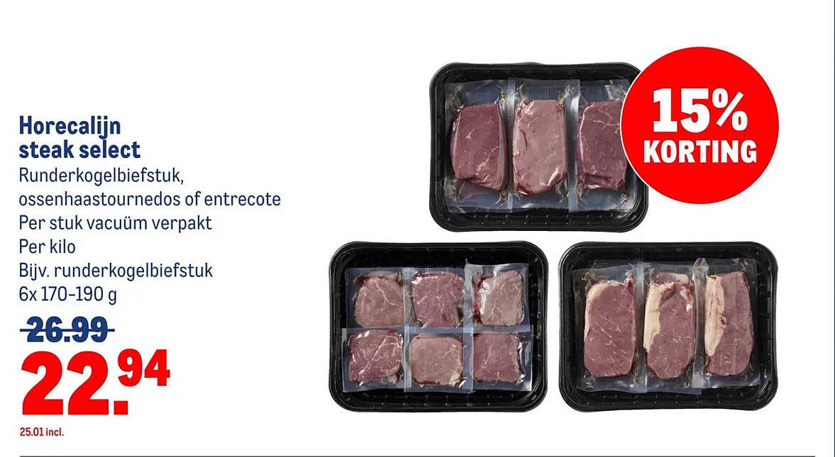 Horecalijn steak select