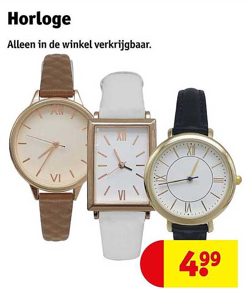Horloge Alleen in de winkel verkrijgbaar