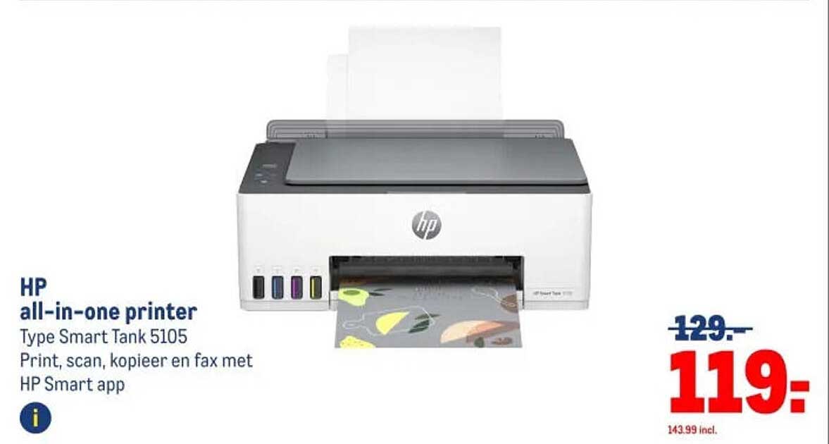 HP all-in-one printer Type Smart Tank 5105