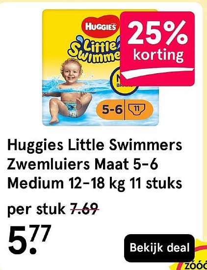 Huggies Little Swimmers Zwemluiers Maat 5-6 Medium 12-18 kg 11 stuks