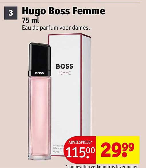 Hugo Boss Femme 75 ml Eau de parfum voor dames.