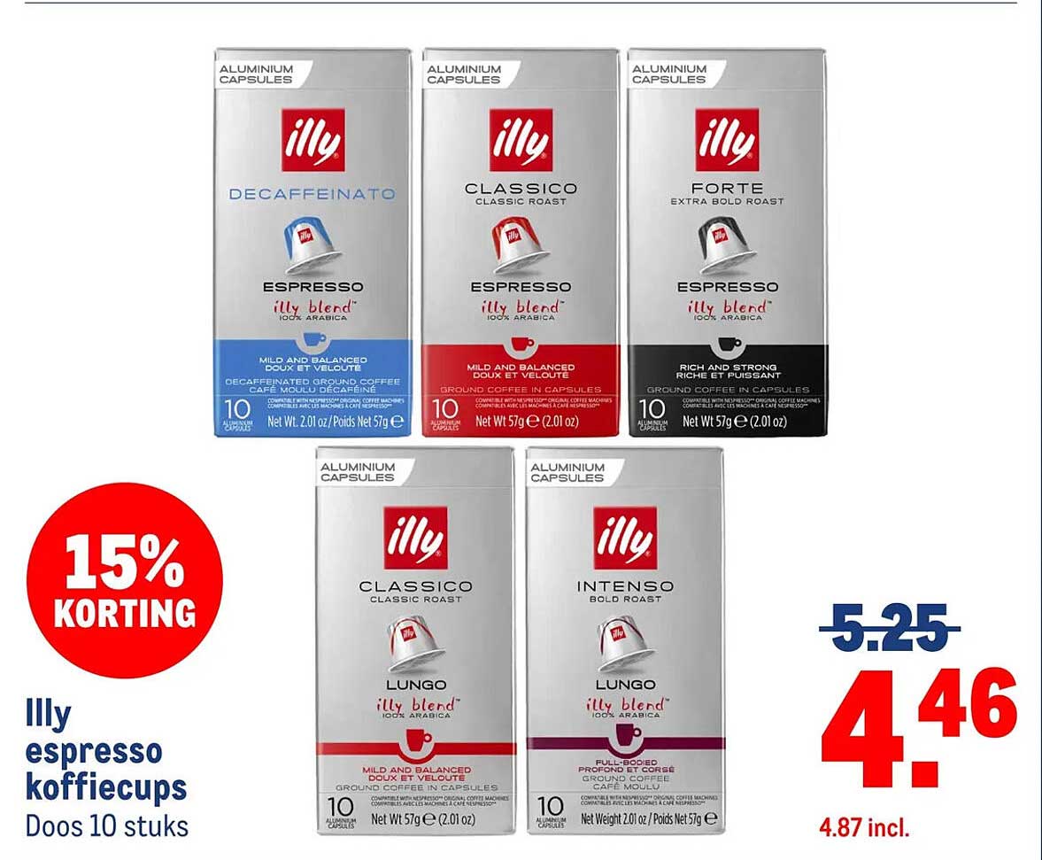 Illy espressocups Doos 10 stuks 15% korting