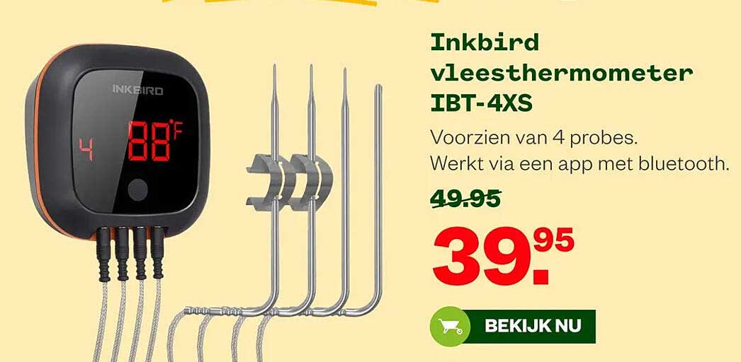 Inkbird vleesthermometer IBT-4XS