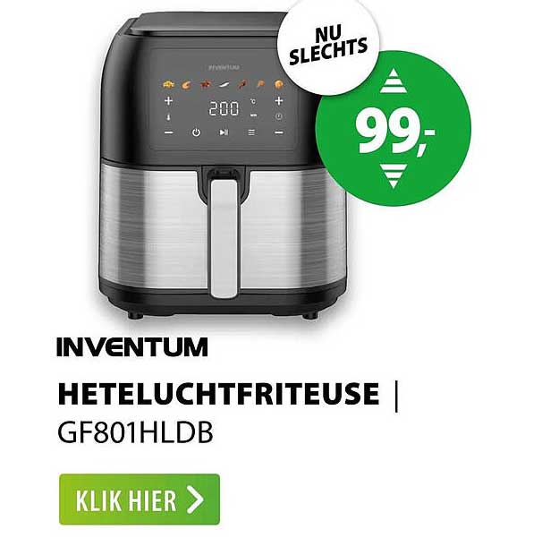 INVENTUM HETELUCHTFRITEUSE GF801HLDB