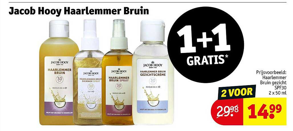 Jacob Hooy Haarlemmer Bruin 1+1 GRATIS*