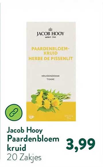 Jacob Hooy Paardenbloemkruid 20 Zakjes