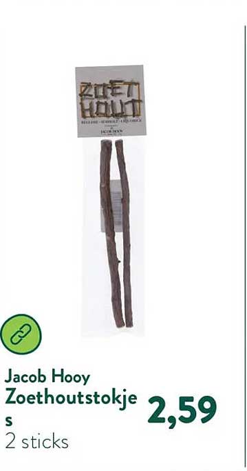 Jacob Hooy Zoethoutstokjes 2 sticks