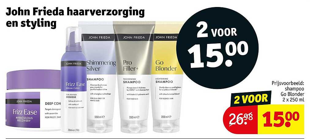 John Frieda haarverzorging en styling