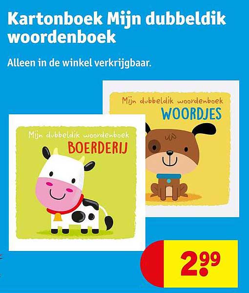 Kartonboek Mijn dubbeldik woordenboek