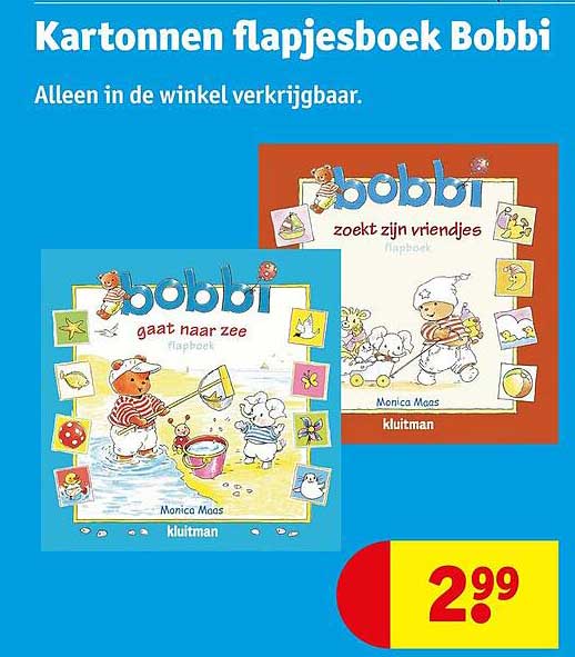 Kartonnen flapjesboek Bobbi