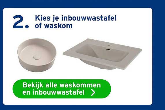 Kies je inbouwwastafel of waskom