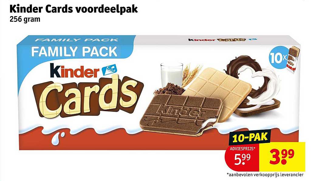 Kinder Cards voordeelpakk 256 gram