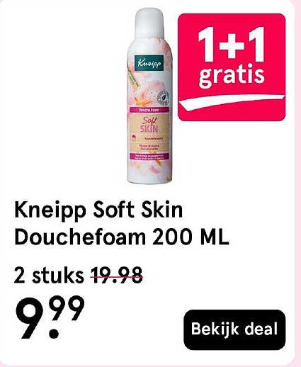 Kneipp Soft Skin Douchefoam 200 ML 1+1 gratis