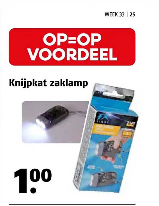 Knijpkat zaklamp