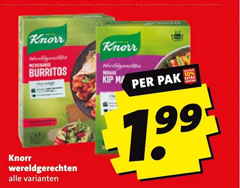 Knorr wereldgerechten alle varianten