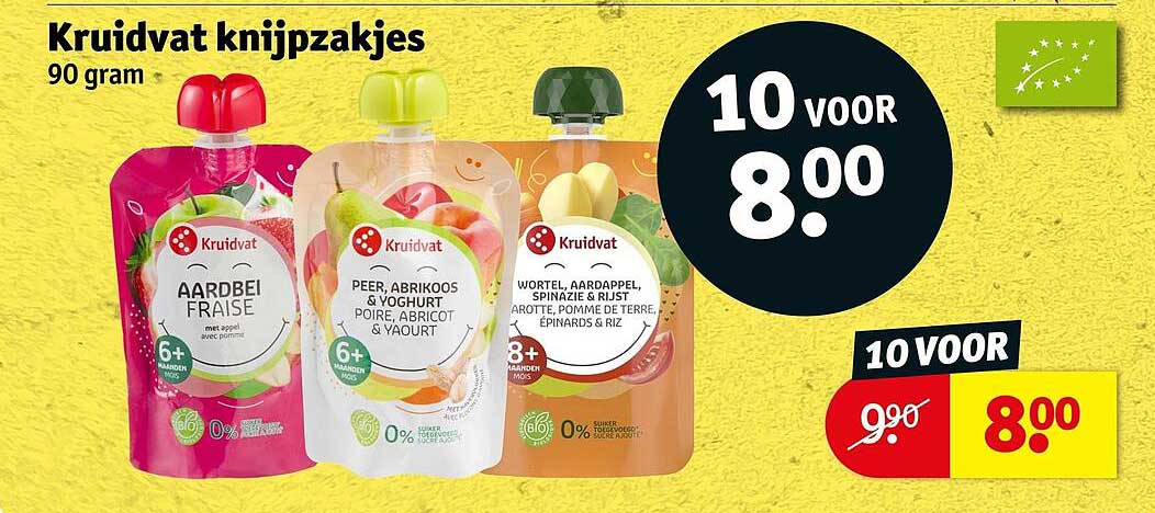 Kruidvat knijpzakjes 90 gram