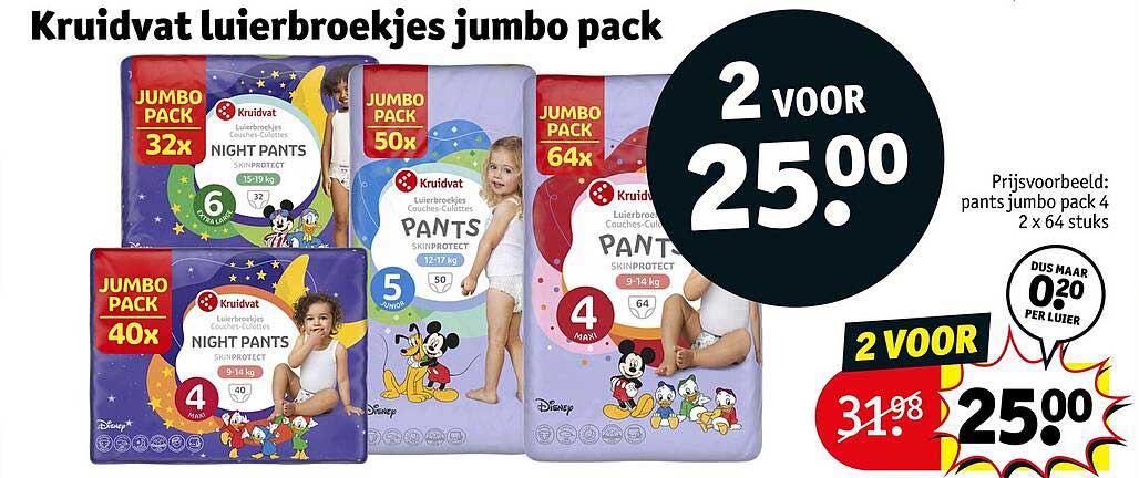 Kruidvat luiерbroekjes jumbo pack