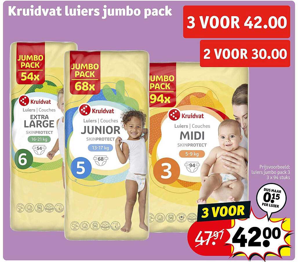 Kruidvat luiers jumbo pack