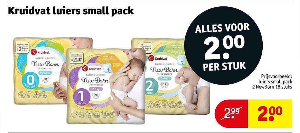 Kruidvat luiers small pack