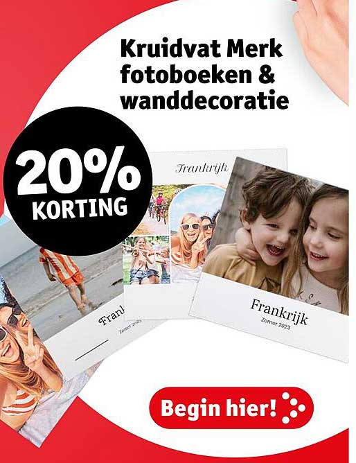 Kruidvat Merk fotoboeken & wanddecoratie 20% KORTING