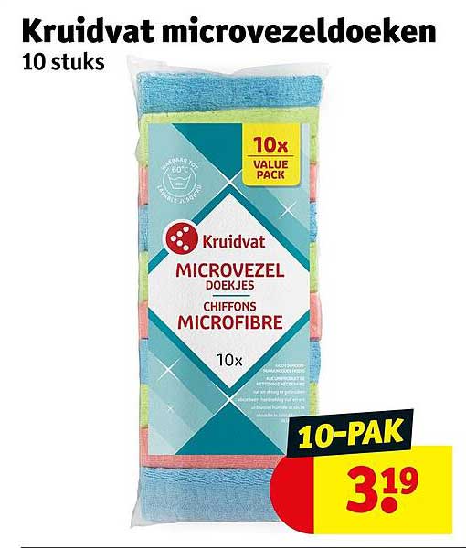 Kruidvat microvezeldoeken 10 stuks 10-PAK