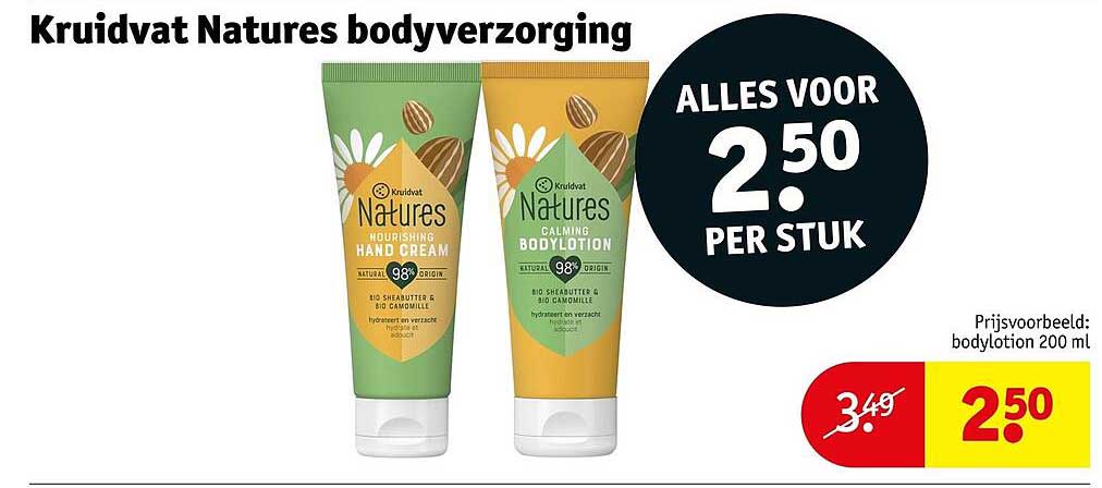 Kruidvat Natures bodyverzorging