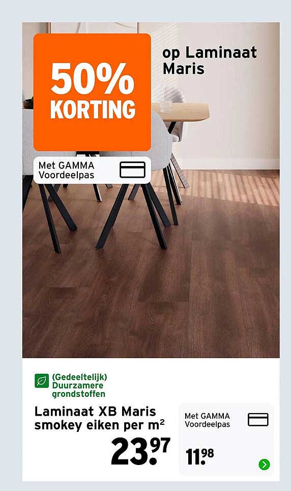 Laminaat XB Maris smokey eiken per m² 50% KORTING