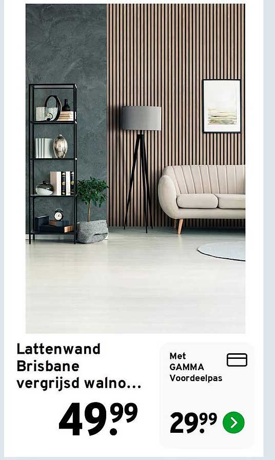 Lattenwand Brisbane vergrijsd walno...