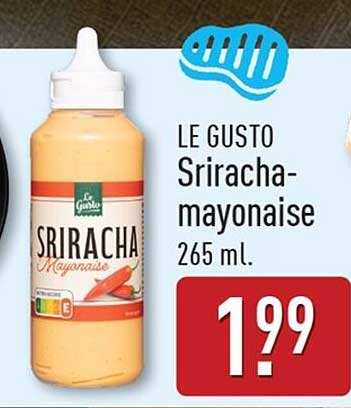 LE GUSTO Sriracha-mayonaise 265 ml.