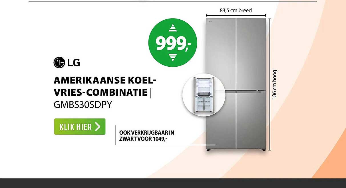 LG AMERIKAANSE KOEL-VRIES-COMBINATIE GMBS30SDPY