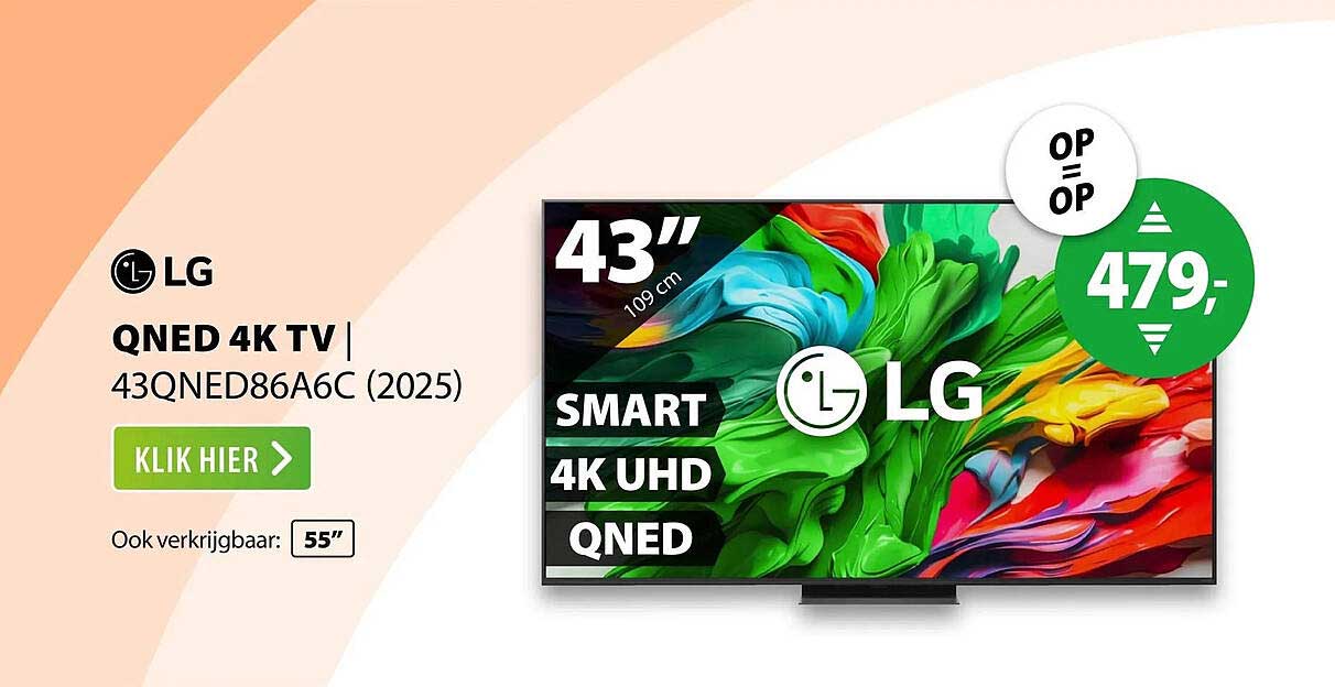 LG QNED 4K TV | 43QNED86A6C (2025)
