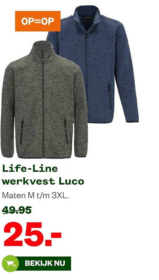 Life-Line werkvest Luco OP=OP