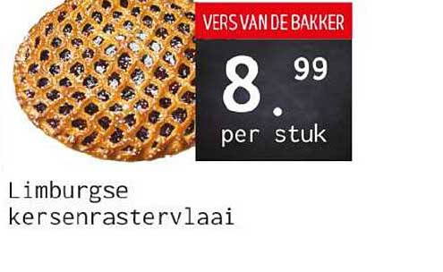 Limburgse kersenrastervlaai VERS VAN DE BAKKER