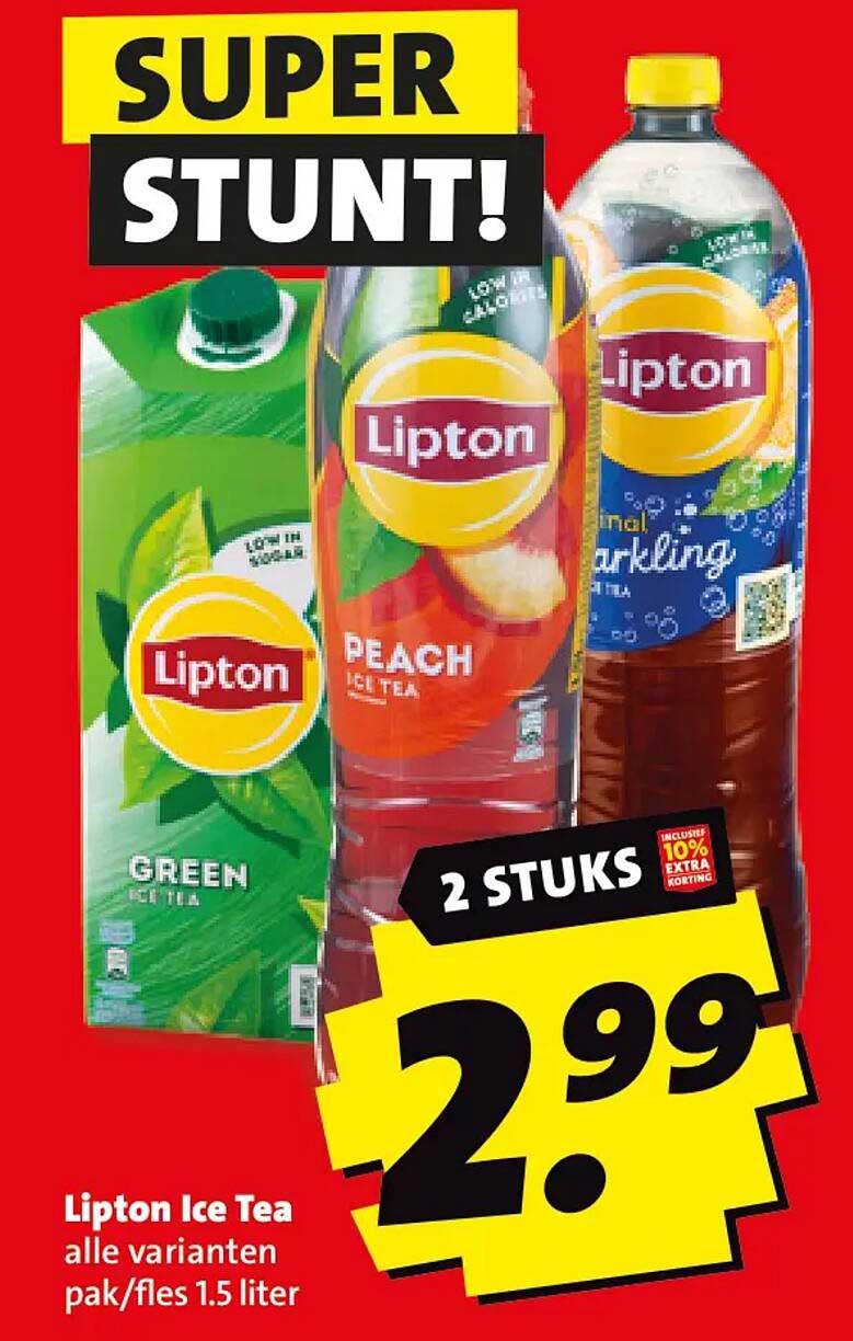 Lipton Ice Tea alle varianten pak/fles 1.5 liter