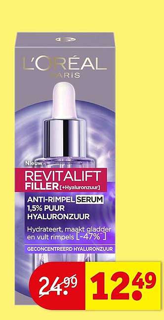 L'ORÉAL PARIS REVITALIFT FILLER [+Hyaluronzuur] ANTI-RIMPEL SERUM 1,5% PUUR HYALURONZUUR