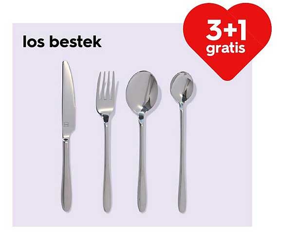 Los bestek 3+1 gratis