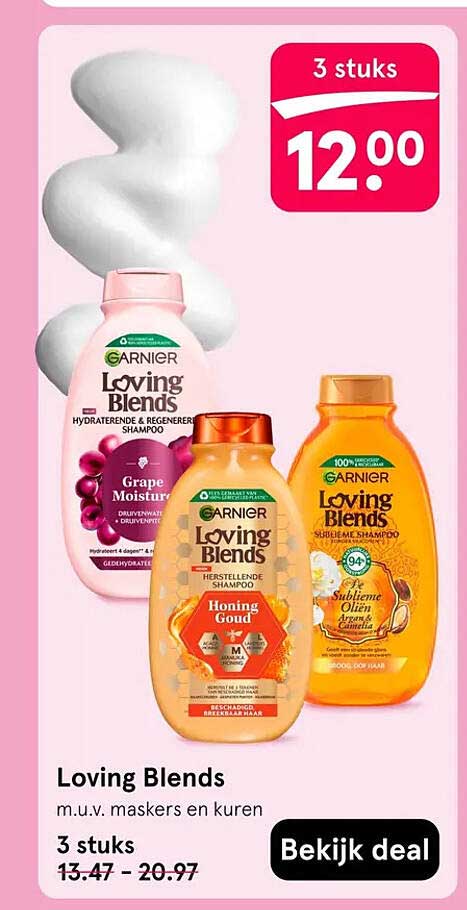 Loving Blends m.u.v. maskers en kuren 3 stuks