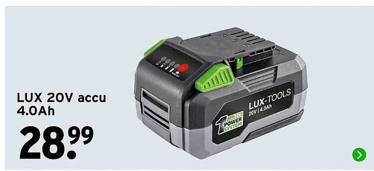 LUX 20V accu 4.0Ah