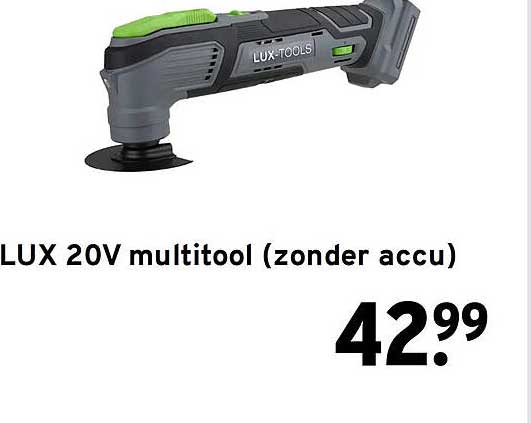 LUX 20V multitool (zonder accu)