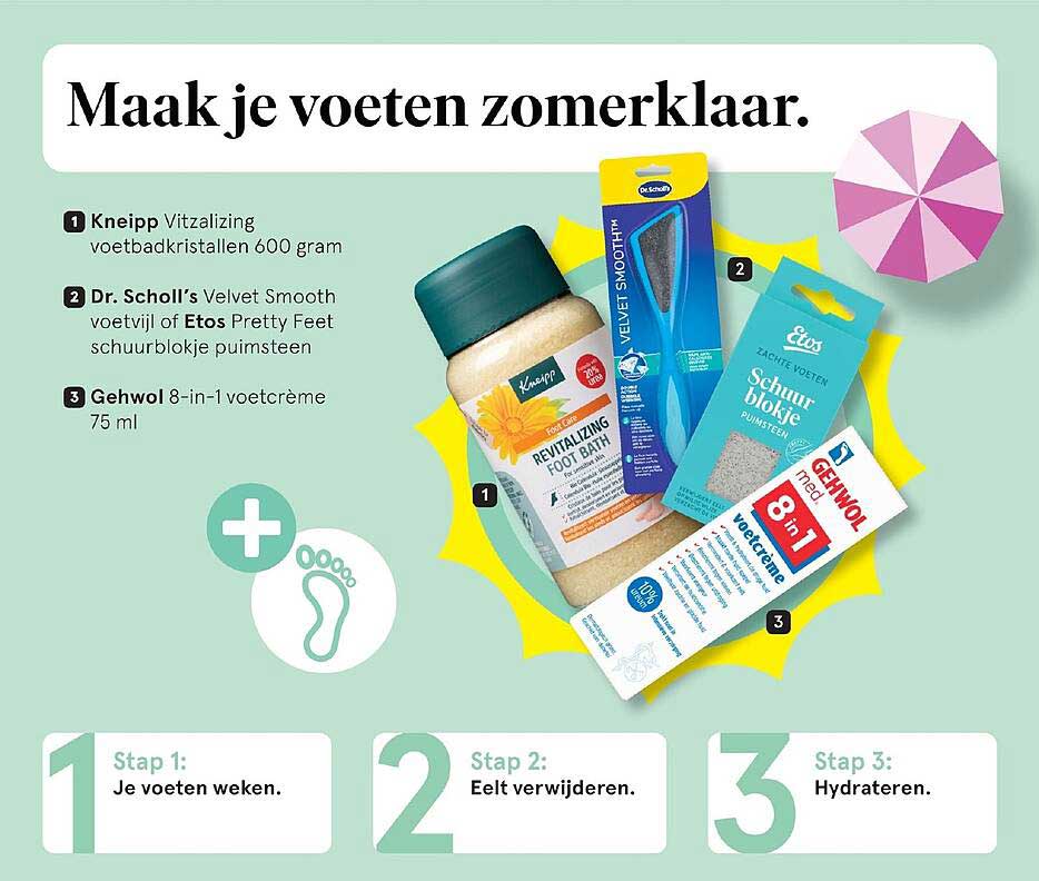 Maak je voeten zomerklaar.