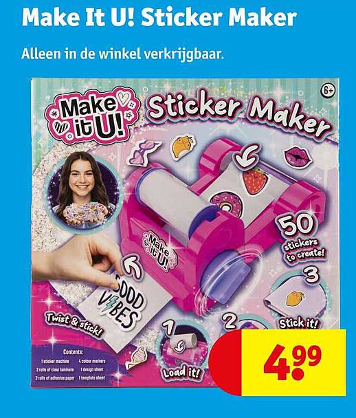 Make It U! Sticker Maker