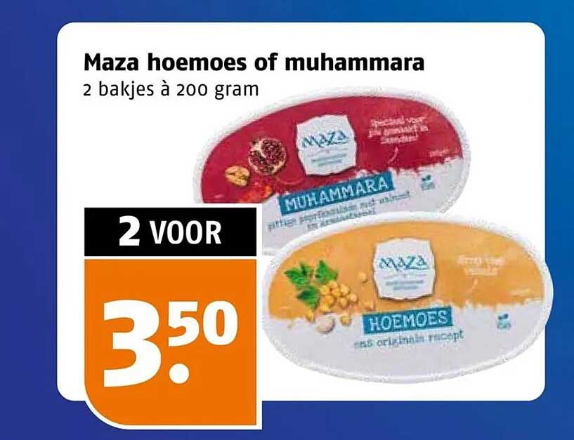 Maza hoemoes of muhammara 2 bakjes à 200 gram