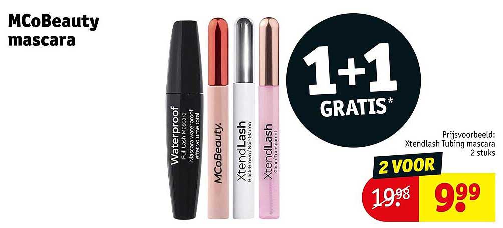 MCoBeauty mascara 1+1 GRATIS*