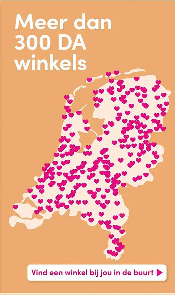 Meer dan 300 DA winkels