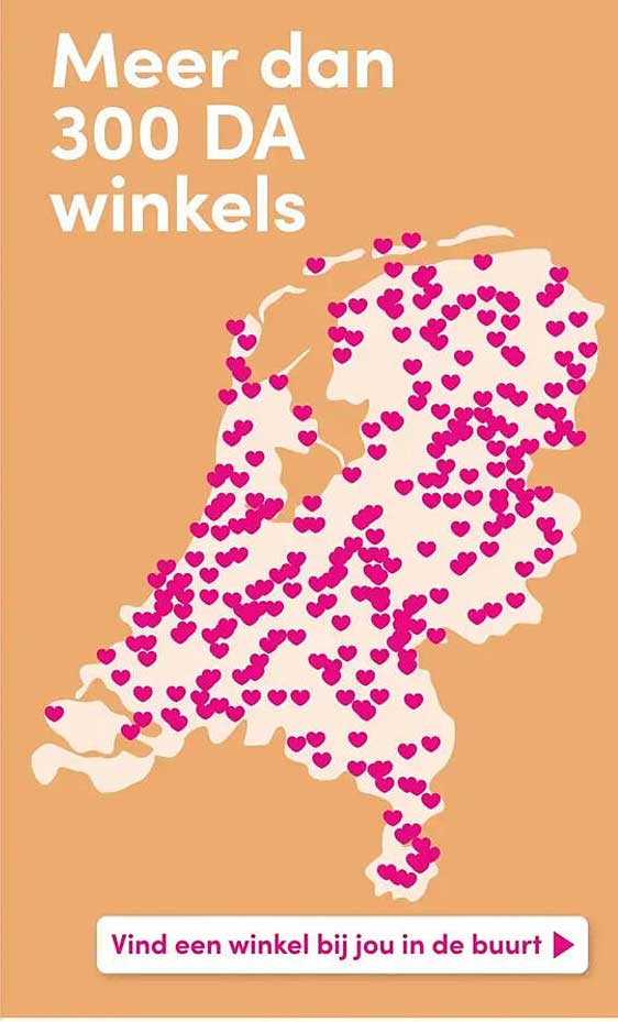 Meer dan 300 DA winkels